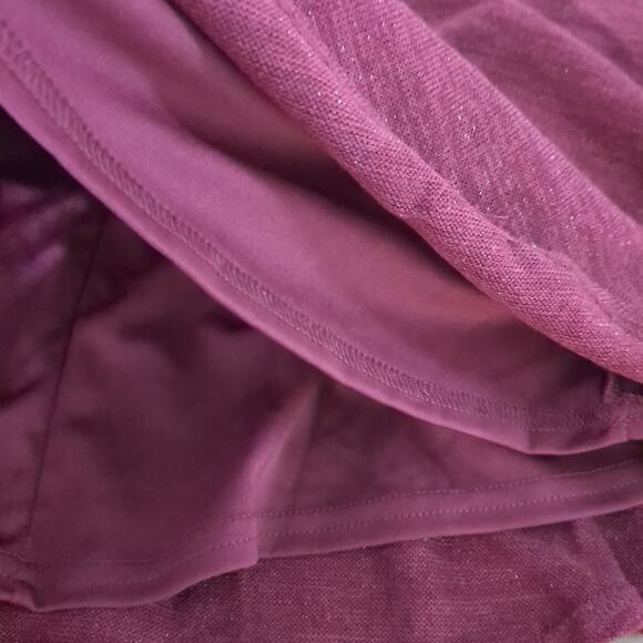 Rare Editions Toddler Girls Bell Sleeve Knit Dress burgundy red color size 5 NWT - Picture 5 of 9